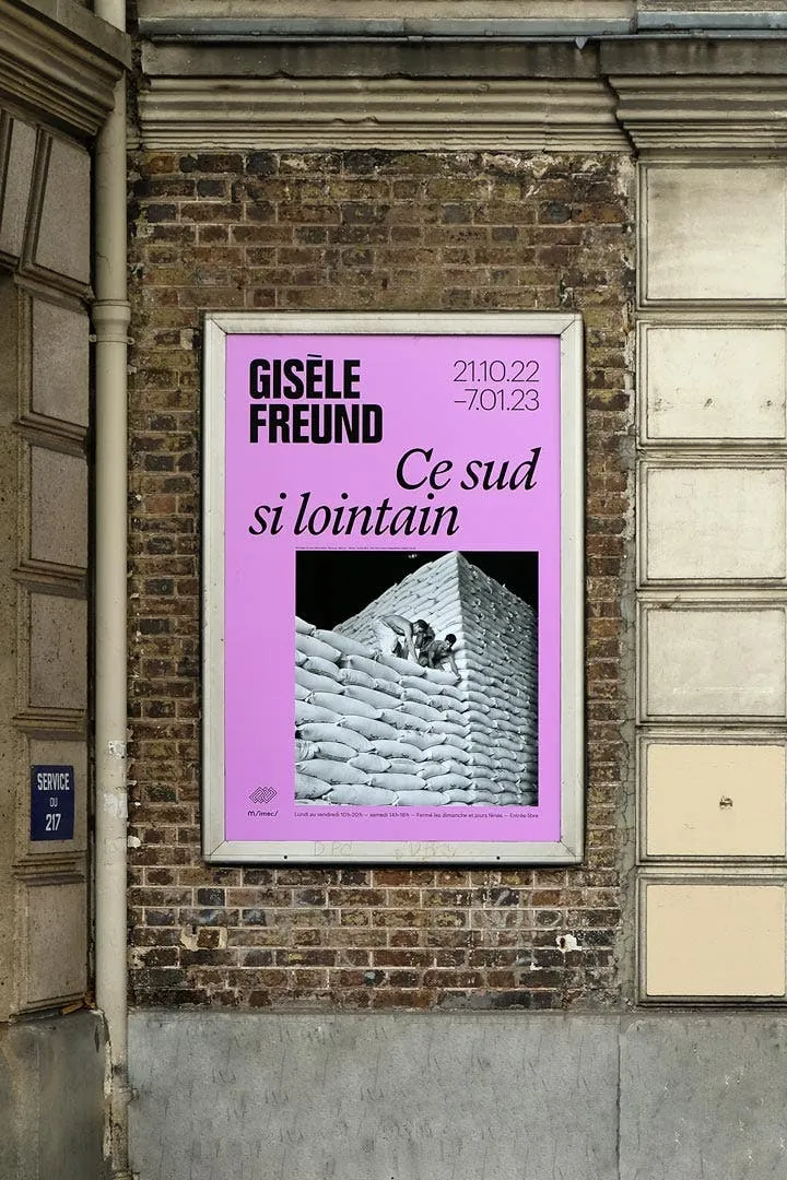 Communication de l'exposition Gisèle Freund – Affiches extérieures