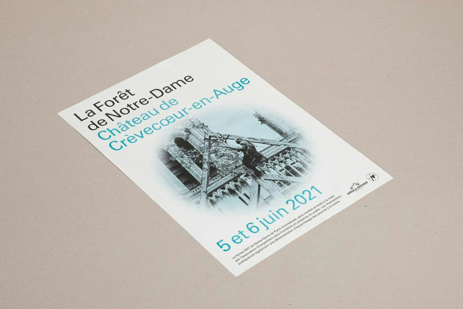 Charpentiers sans Frontieres – Affiches de l'exposition à Crèvecoeur en Auge