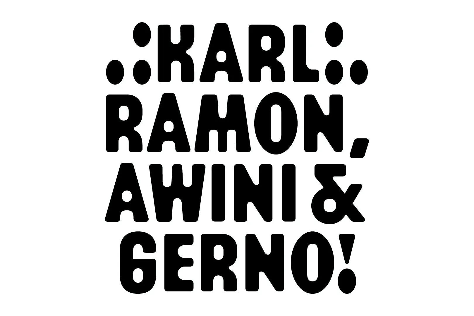 Maroni – Specimen typographique